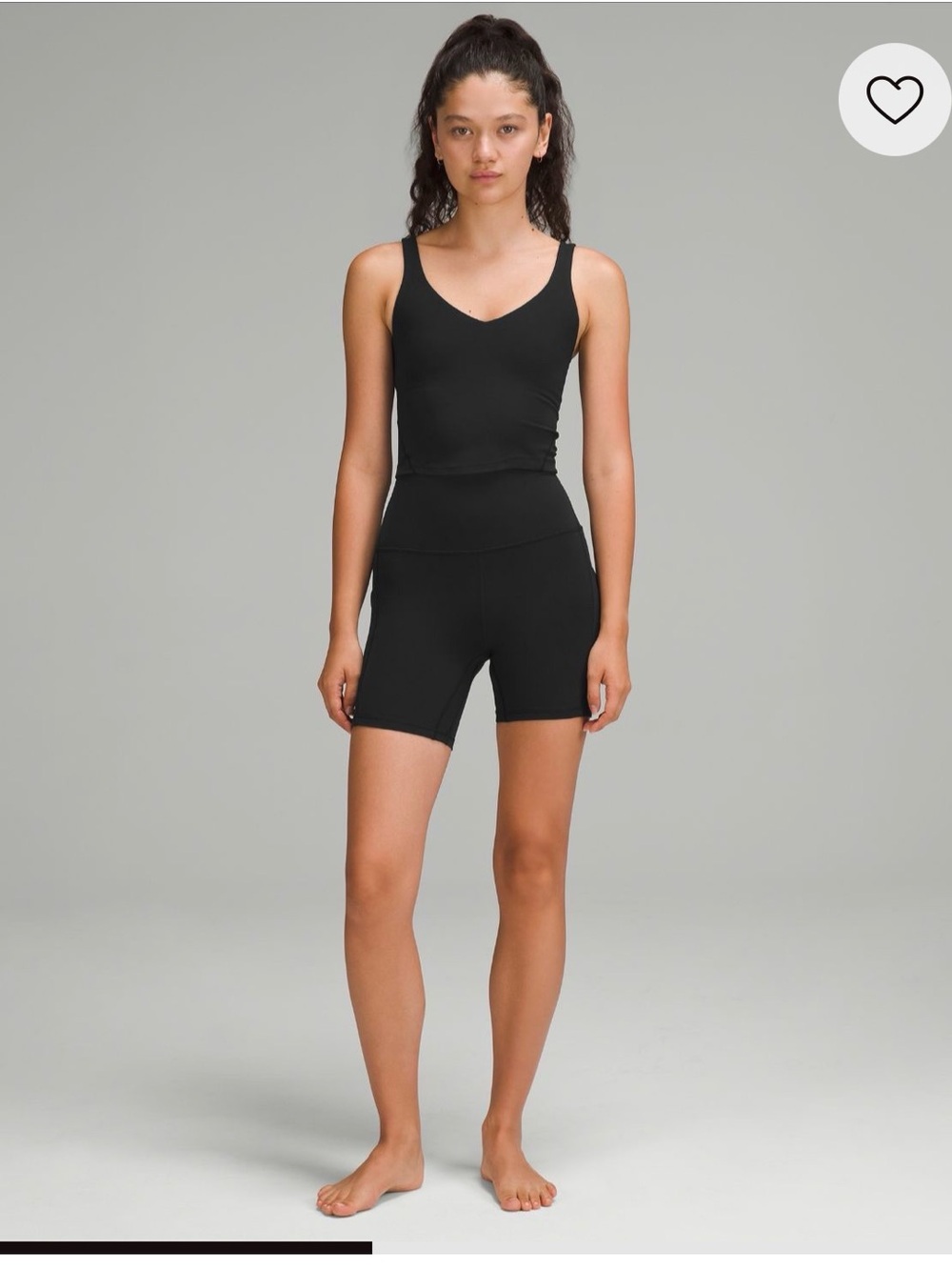 lululemon athletica Black Tank Top